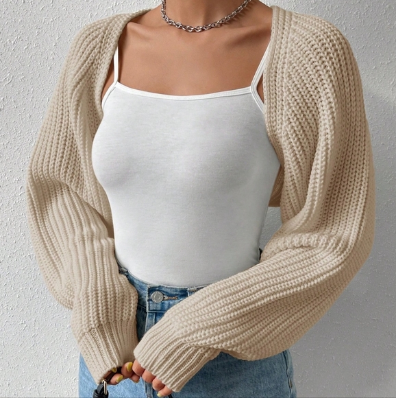 Easy Days Open Front Cardigan - Tan - Picture 1 of 6